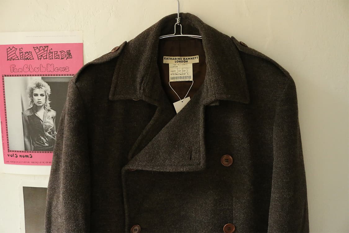  캐서린 햄넷 더블브레스티드 울 피 코트  상품이미지6