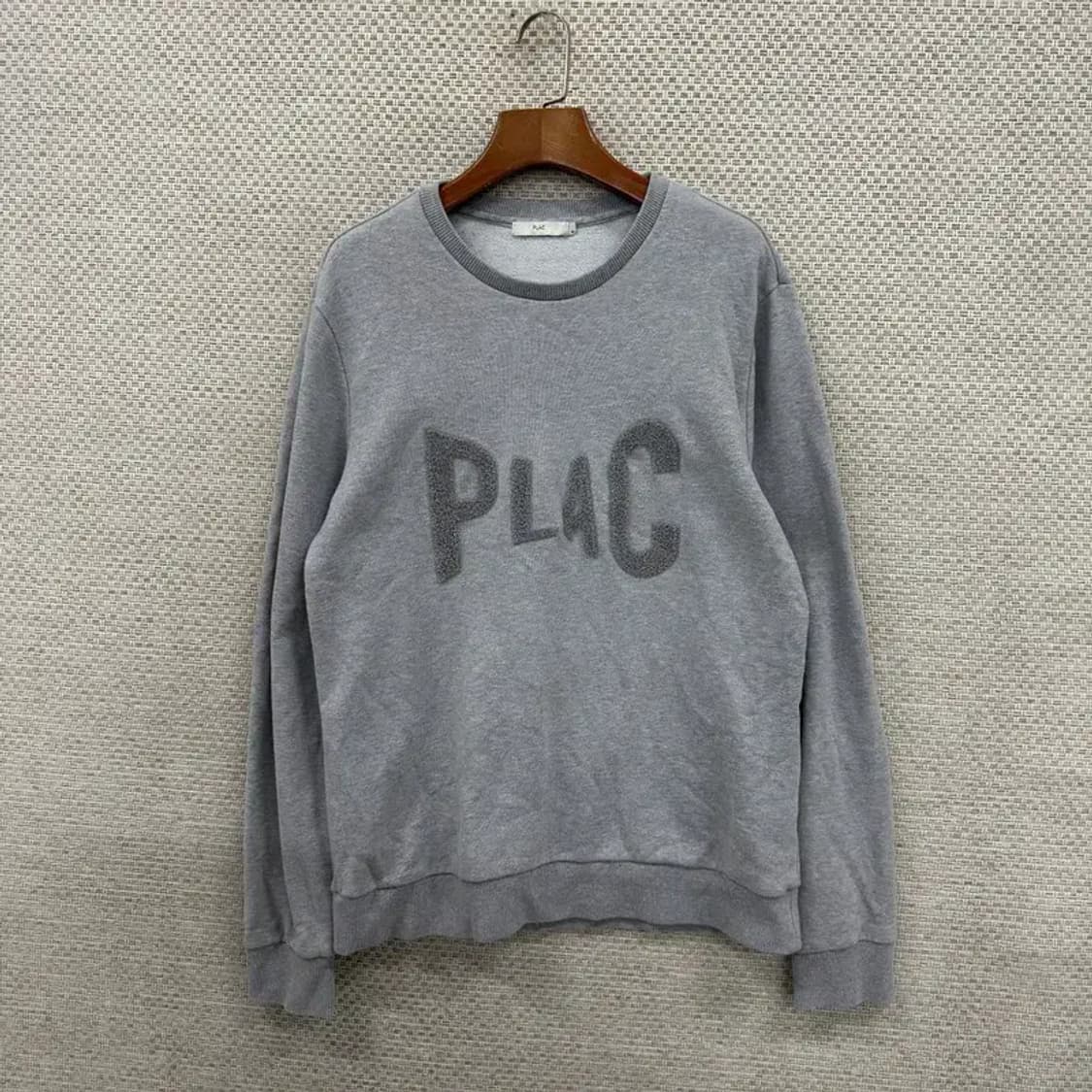 플랙 PLAC 그레이 빅로고 맨투맨 95 D04622 상품이미지1