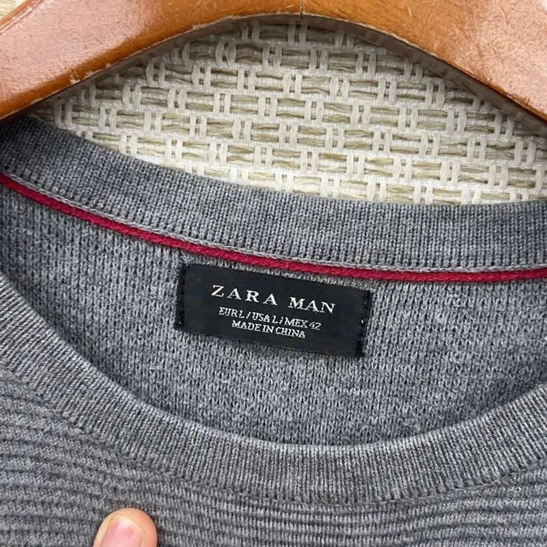 자라 ZARA 캐주얼 라운드넥 골지 니트 100 D00551 상품이미지3