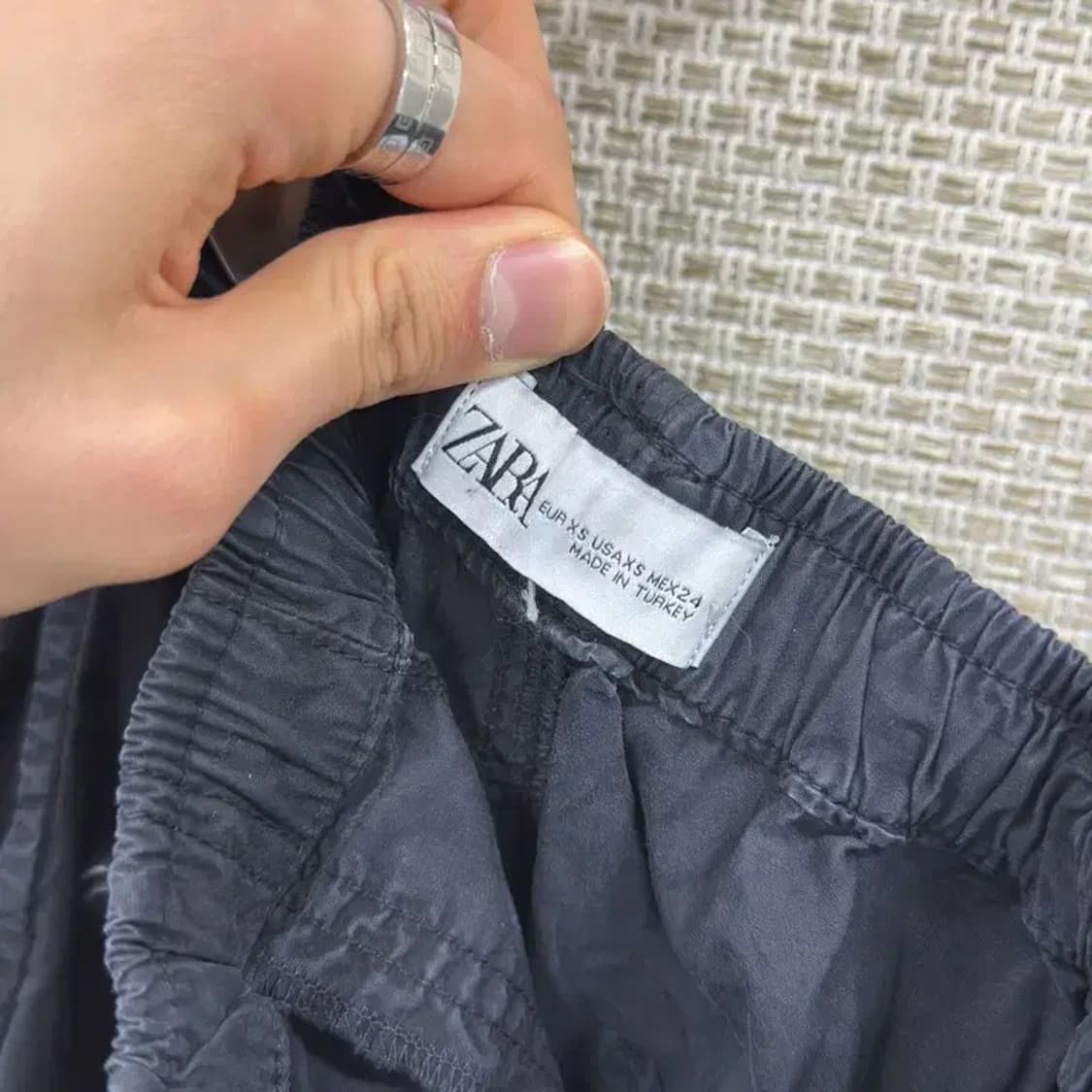 만원샵 자라 블랙 조거팬츠 25인치 M03022 상품이미지3