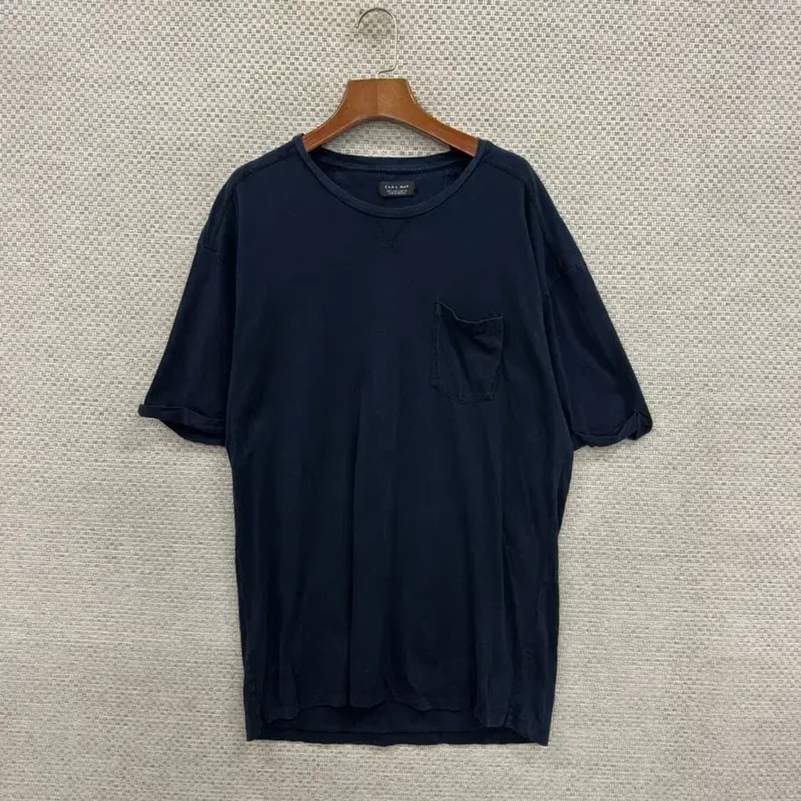 만원샵 자라 ZARA 포켓 캐주얼 반팔티 95 M03183 상품이미지1
