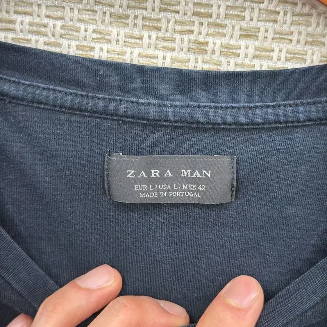 만원샵 자라 ZARA 포켓 캐주얼 반팔티 95 M03183 상품이미지3