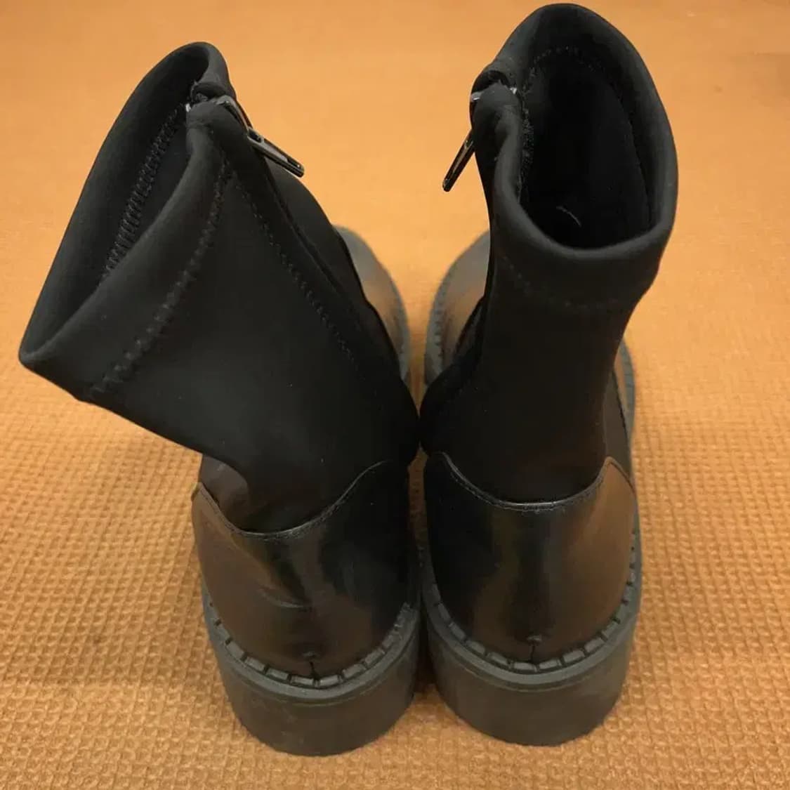 자라 ZARA 블랙 미니멀 롱 부츠 구두 38 G08394 상품이미지2