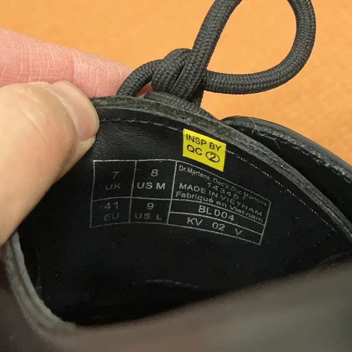 닥터마틴 14345 3홀 블랙 구두 UK7 G08403 상품이미지6
