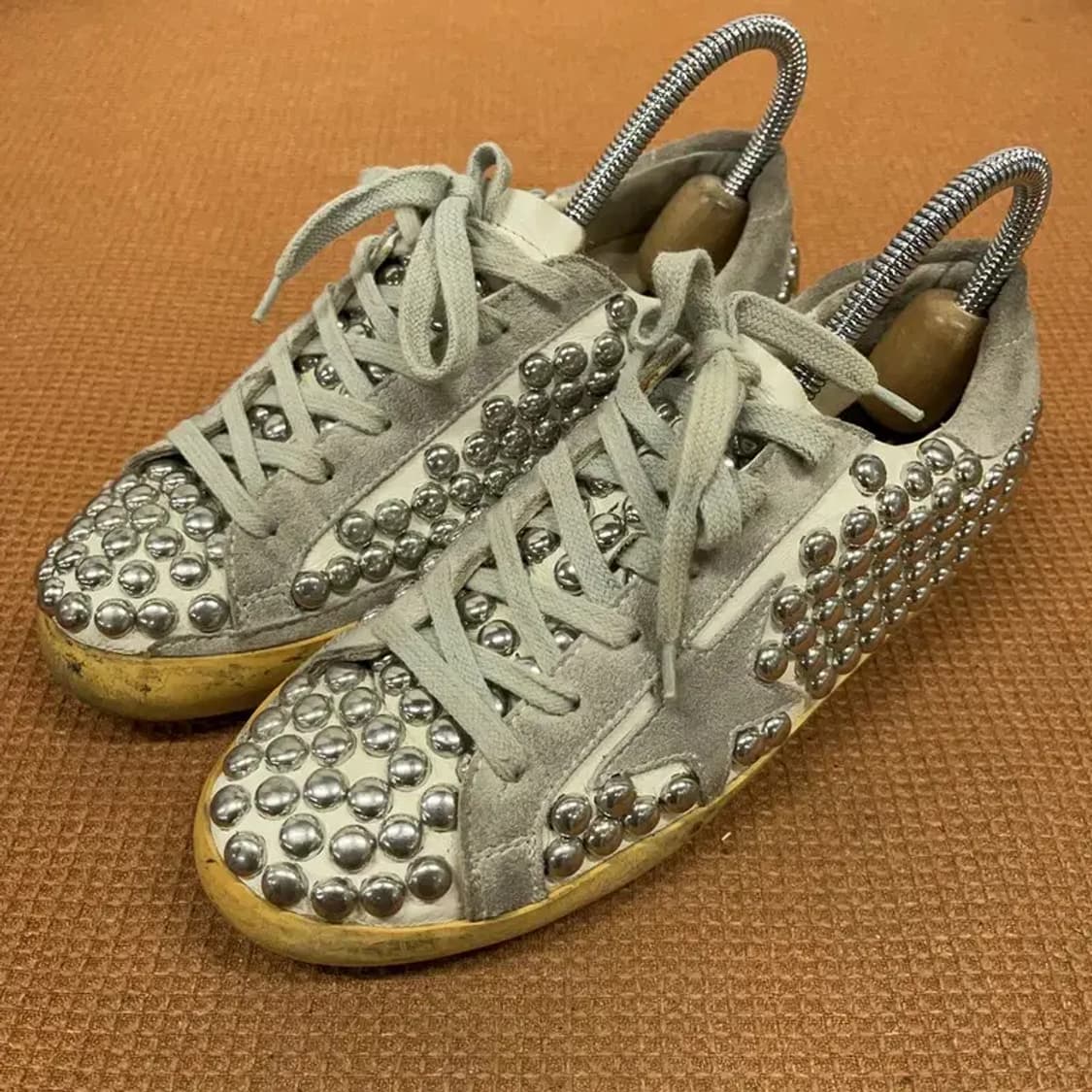 골든구스 슈퍼스타 찡 실버 스니커즈 신발 36 G08404 상품이미지1