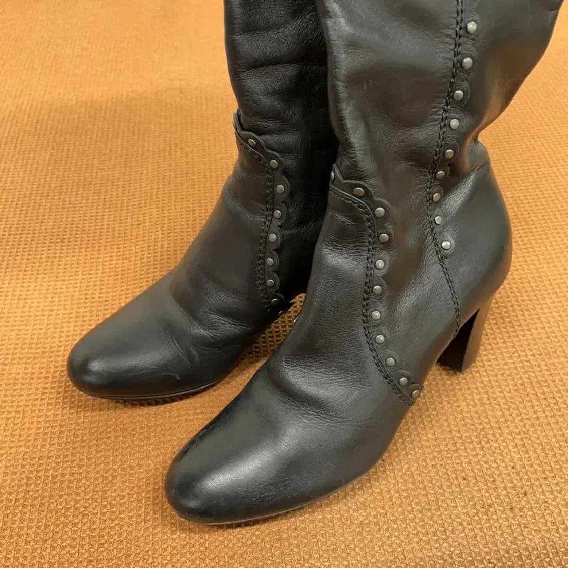 디올 정품 빈티지 가죽 롱 부츠 37.5 G08439 상품이미지3