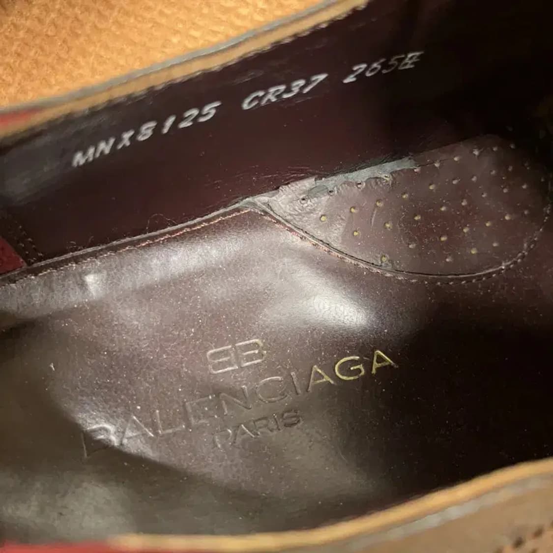 발렌시아가 남성 정장구두 윙팁 로퍼 265 G08452 상품이미지5