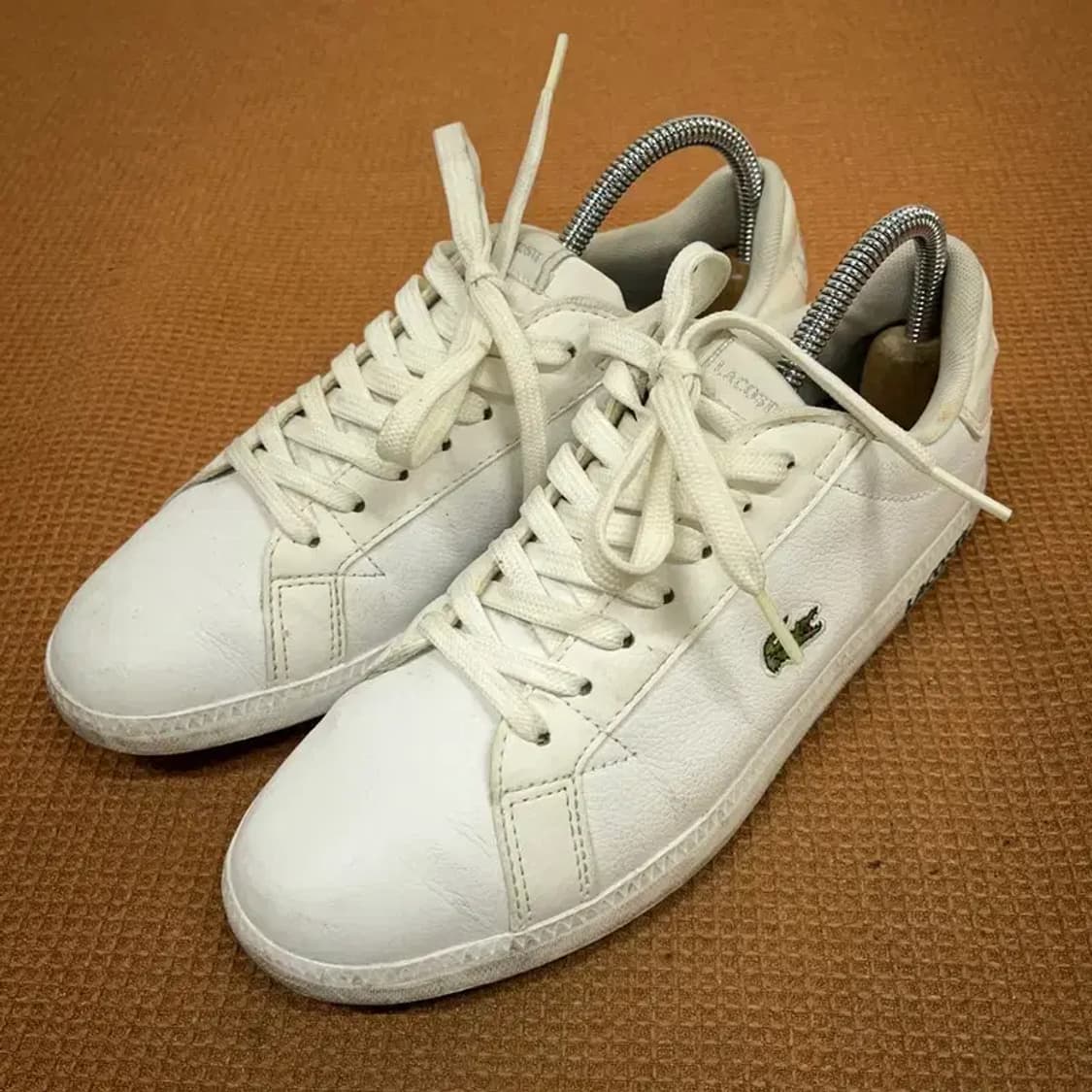 라코스테 화이트 스니커즈 남자 단화 신발 UK4 G08432 상품이미지1