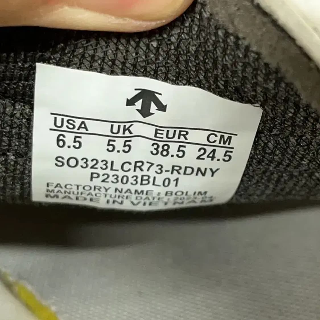 데상트 크론 레이서 스니커즈 운동화 신발 245 G08434 상품이미지5