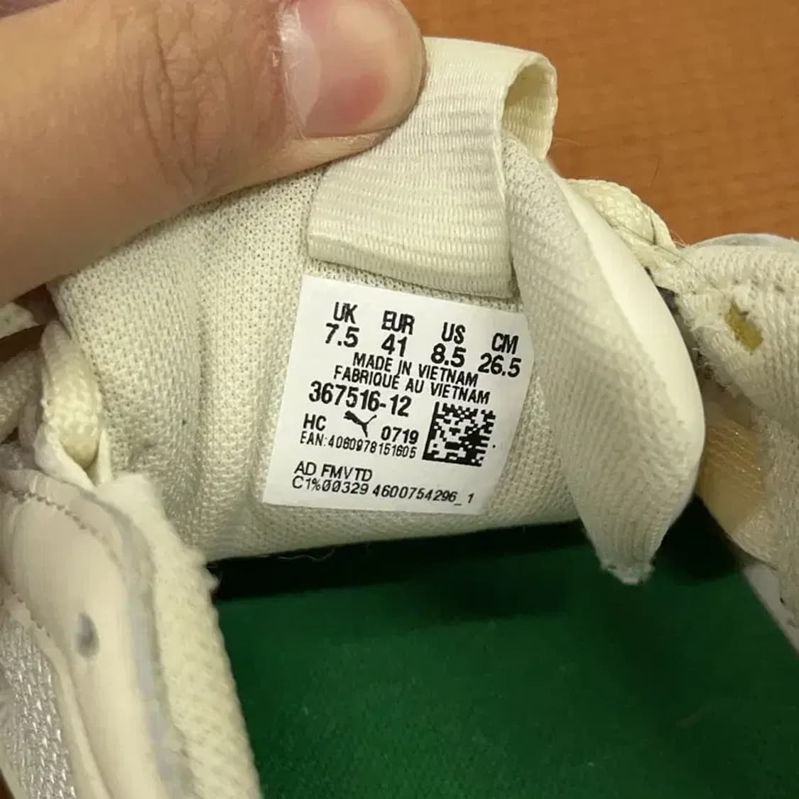 푸마 썬더 스펙트라 위스퍼 화이트 운동화 신발 265 G08486 상품이미지5