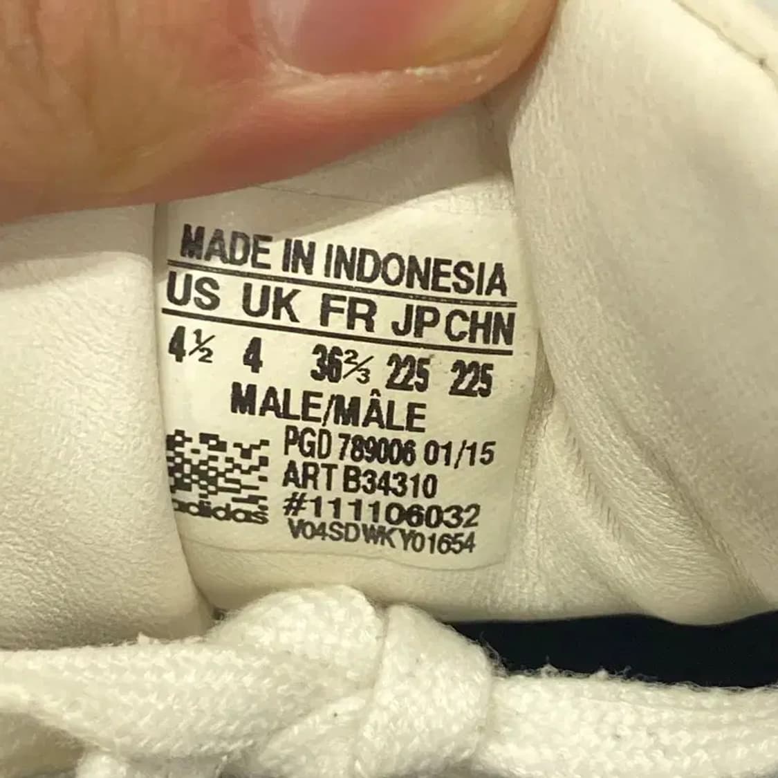 아디다스 슈퍼스타 이스트리버 화이트 스니커즈 225 E00003 상품이미지5