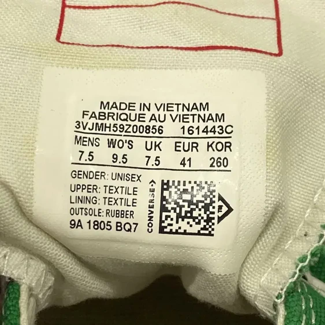 컨버스 척 70 썸머 리그 그린 스니커즈 260 E00018 상품이미지5