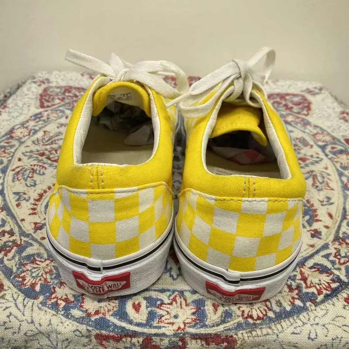 반스 옐로우 체커보드 스니커즈 운동화 250 E00020 상품이미지2