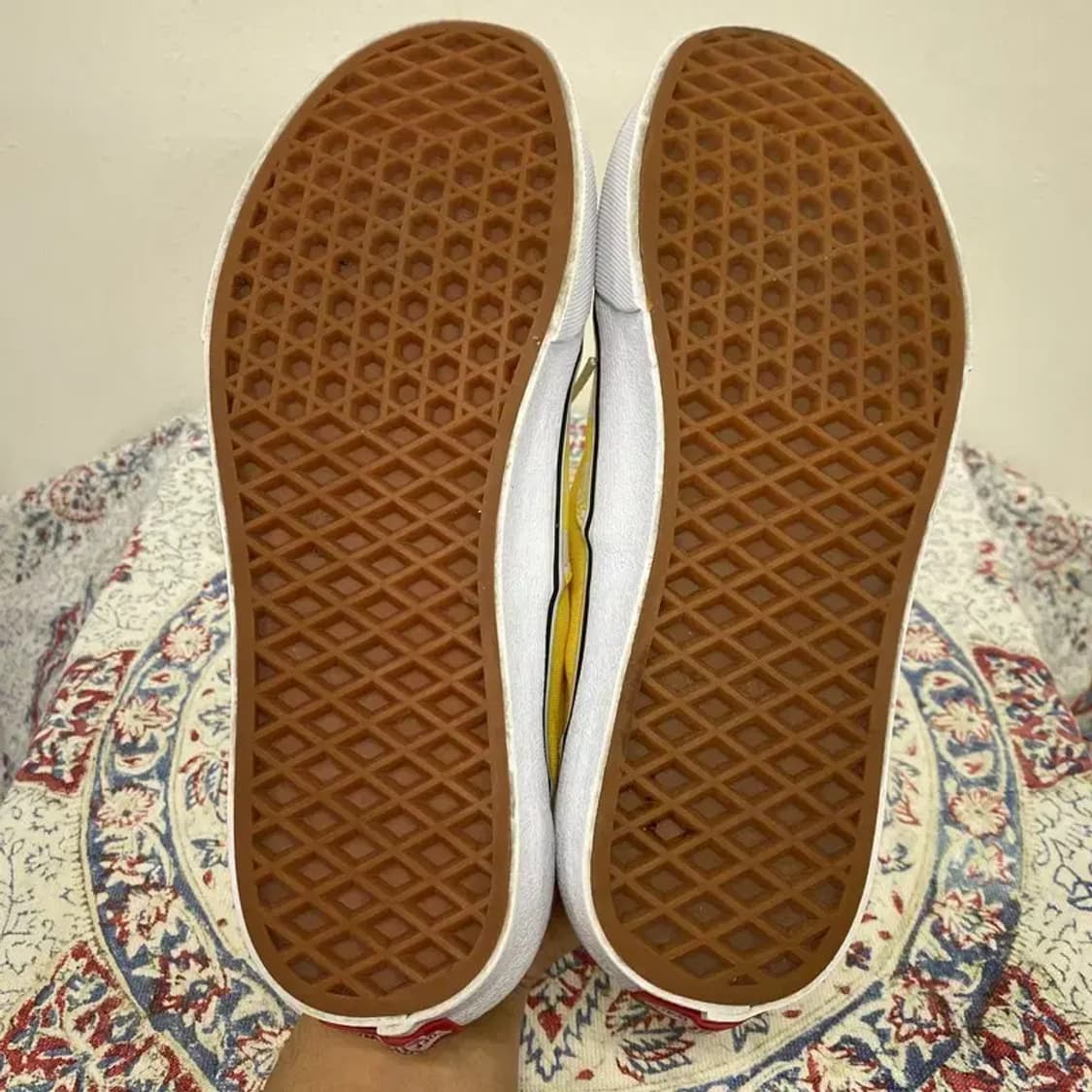 반스 옐로우 체커보드 스니커즈 운동화 250 E00020 상품이미지4