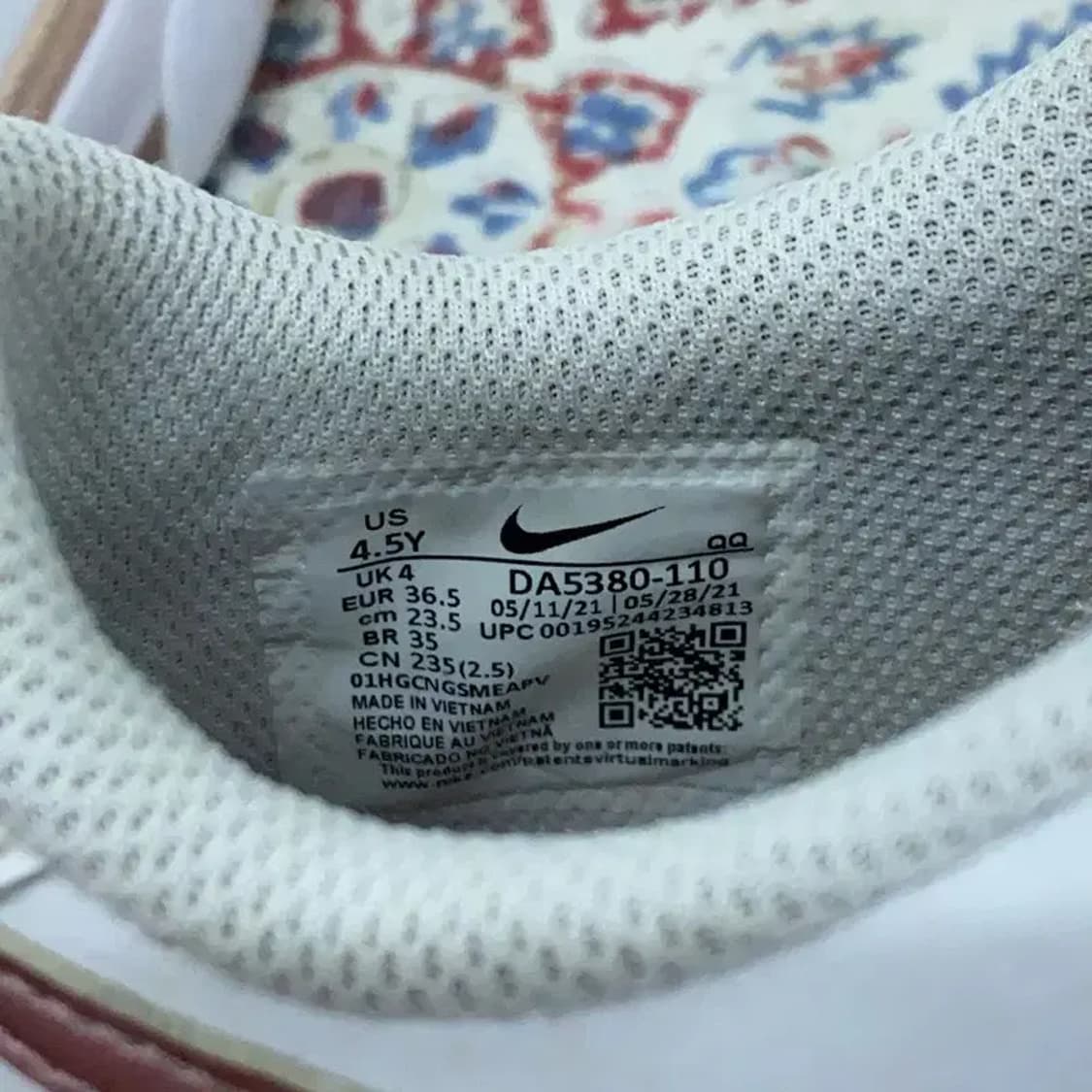 나이키 코트 레거시 핑크 스니커즈 운동화 235 E00042 상품이미지5