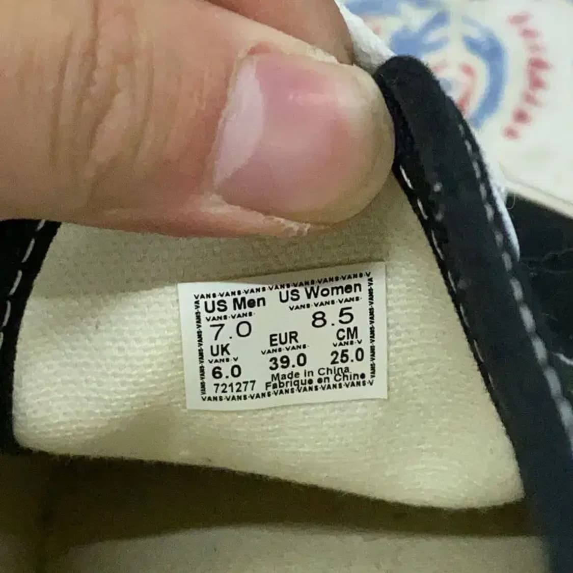 반스 어센틱 블랙 뮬 신발 260 E00070 상품이미지5