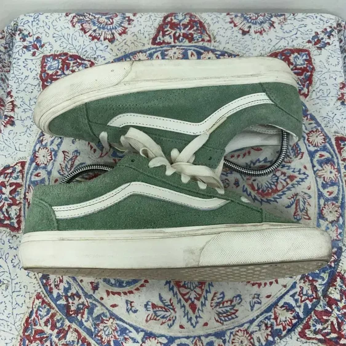 반스 올드스쿨 스웨이드 그린 스니커즈 240 E00077 상품이미지3