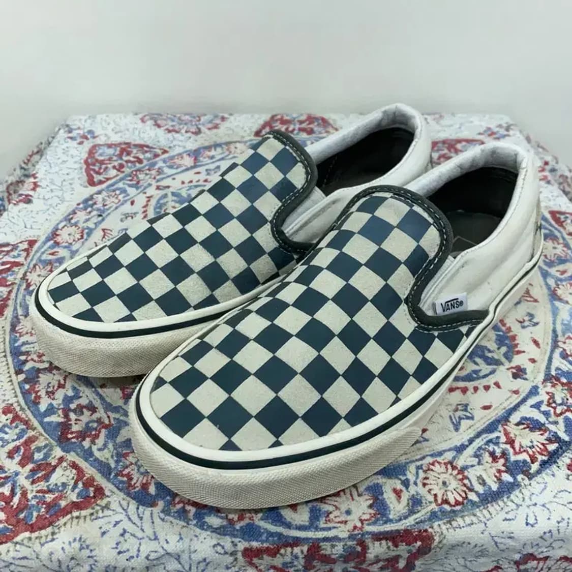 반스 체커보드 슬립온 신발 235 E00079 상품이미지1