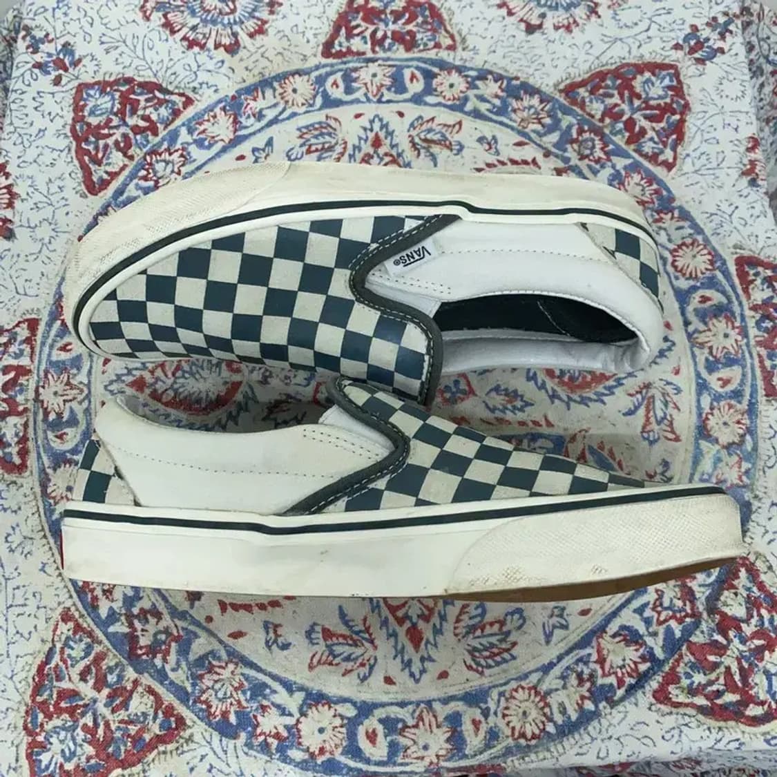 반스 체커보드 슬립온 신발 235 E00079 상품이미지3