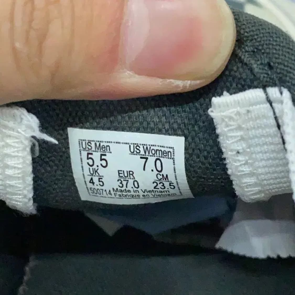 반스 체커보드 슬립온 신발 235 E00079 상품이미지5