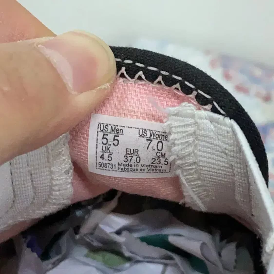 반스 체커보드 페이즐리 슬립온 235 E00093 상품이미지5