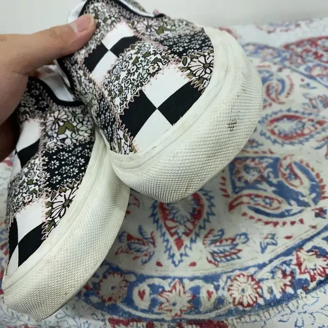 반스 체커보드 페이즐리 슬립온 235 E00093 상품이미지6