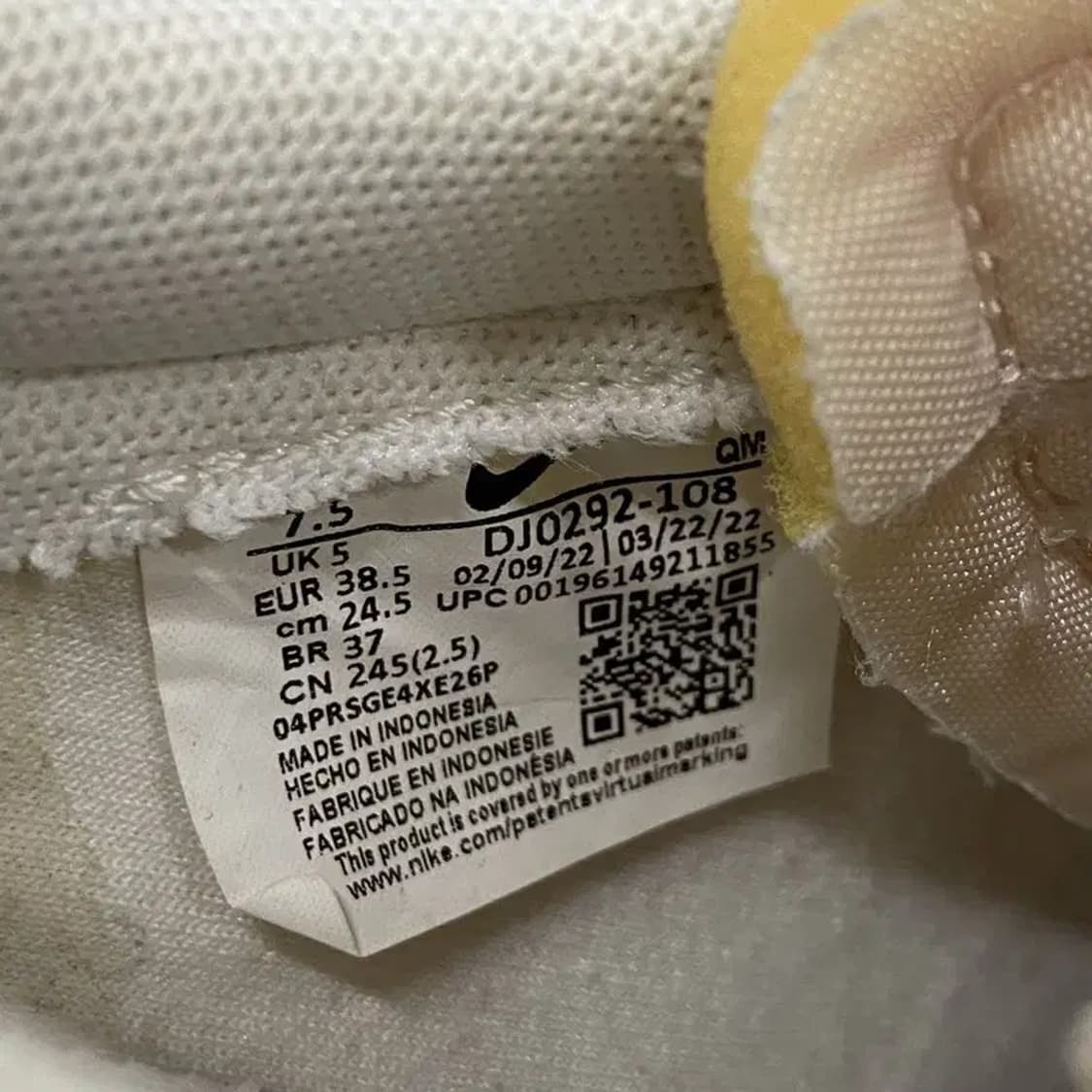 나이키 블레이저 로우 플랫폼 스니커즈 운동화 245 E00107 상품이미지5