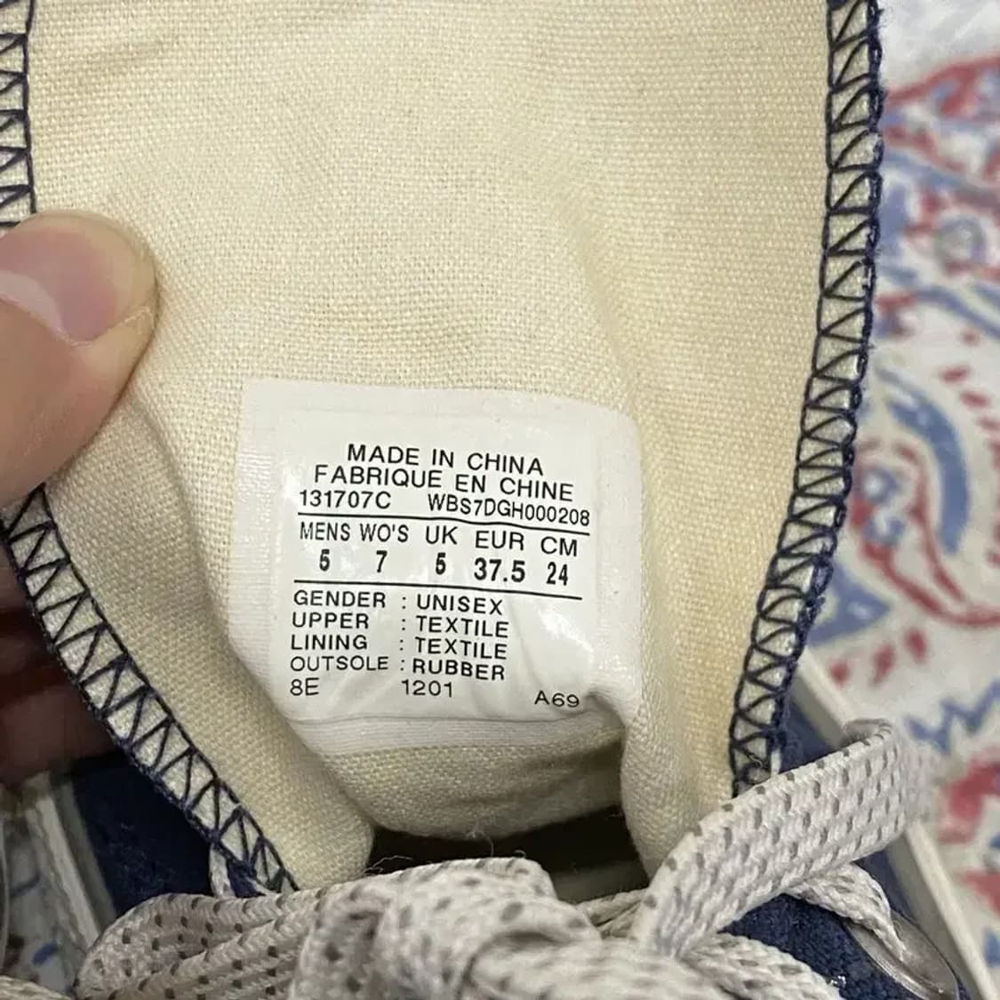 컨버스 올스타 하이 더블텅 스니커즈 운동화 240 E00113 상품이미지5