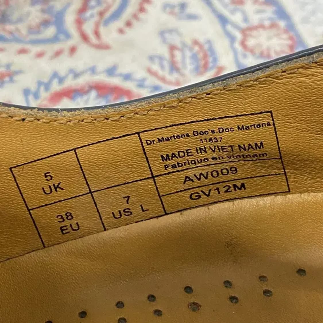 닥터마틴 3홀 AW009 더비슈즈 구두 UK5 E00134 상품이미지5