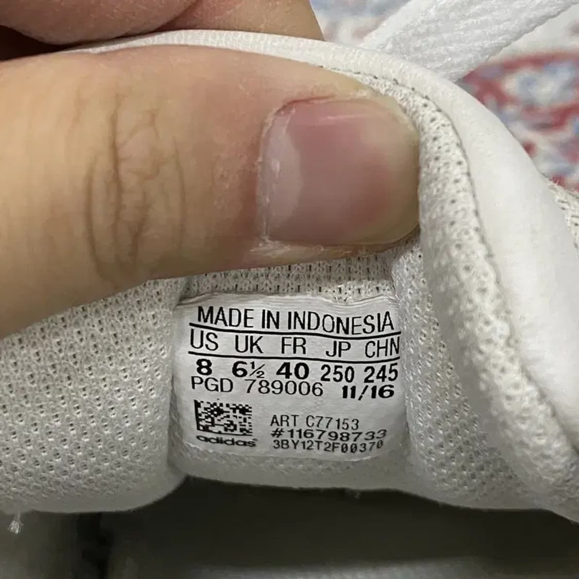 아디다스 슈퍼스타 파운데이션 스니커즈 250 E00135 상품이미지5