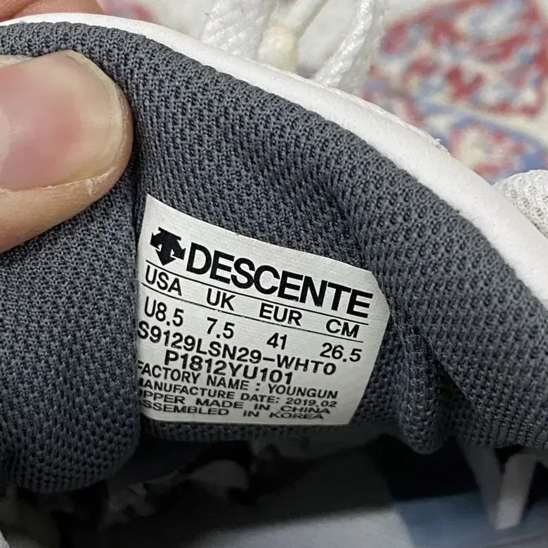 데상트 터보 러쉬 스니커즈 운동화265 E00145 상품이미지5