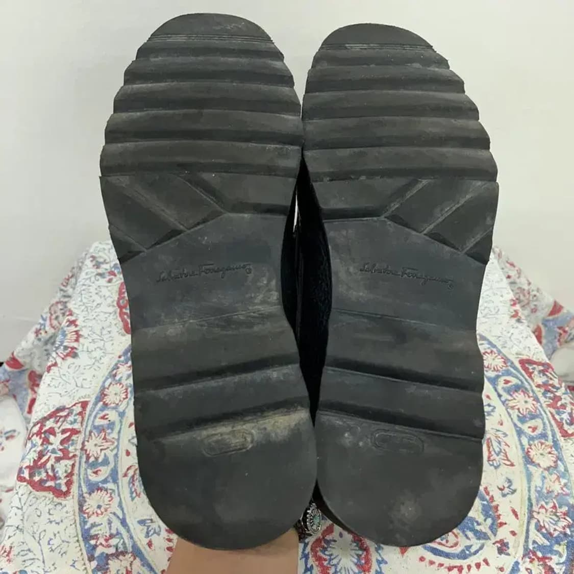 살바토레페레가모 블랙 로퍼 남자 구두 8.5 E00161 상품이미지4