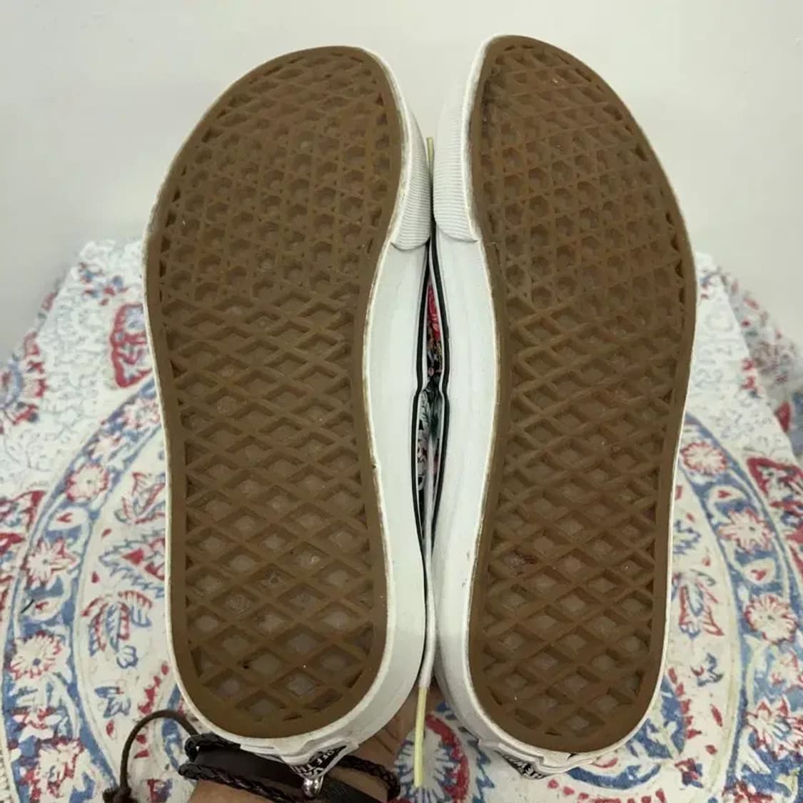 반스 꽃무늬 어센틱 스니커즈 US4.5 E00168 상품이미지4