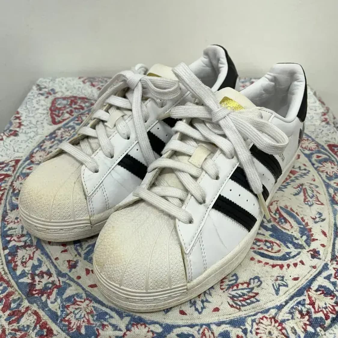 아디다스 슈퍼스타 트레포일 화이트 스니커즈 230 E00170 상품이미지1