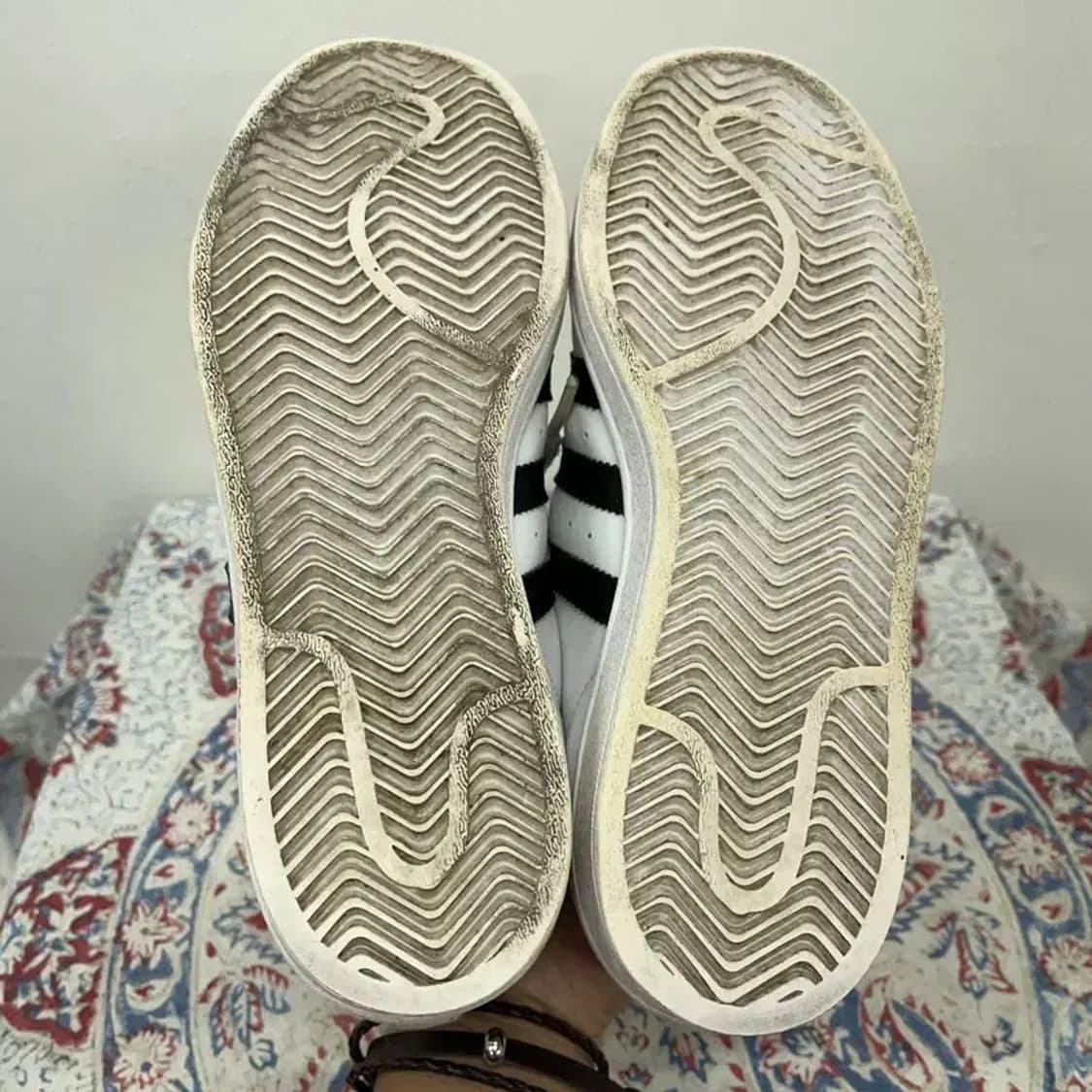 아디다스 슈퍼스타 트레포일 화이트 스니커즈 230 E00170 상품이미지4