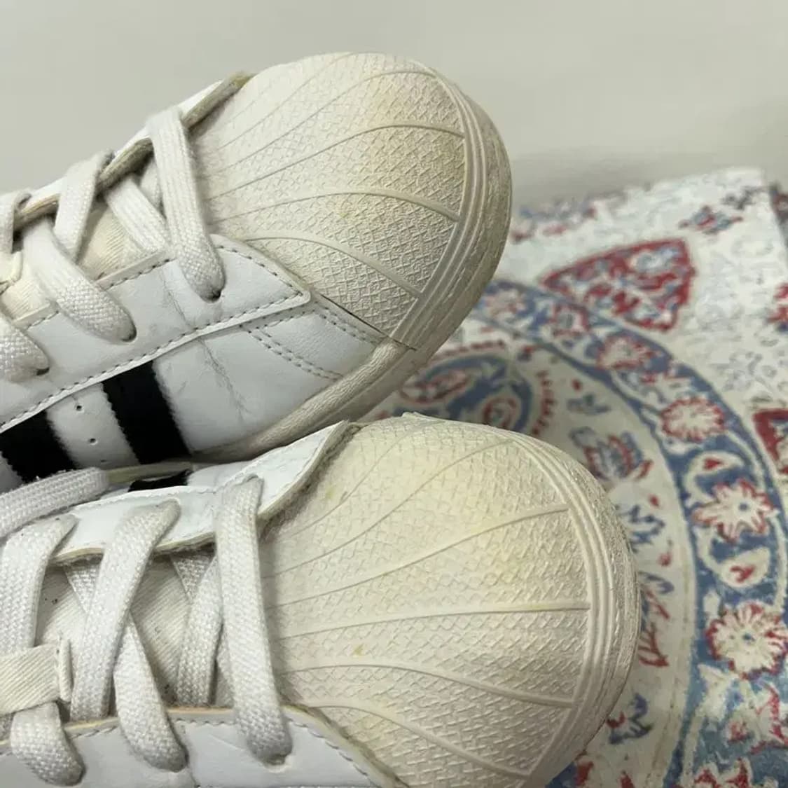 아디다스 슈퍼스타 트레포일 화이트 스니커즈 230 E00170 상품이미지6