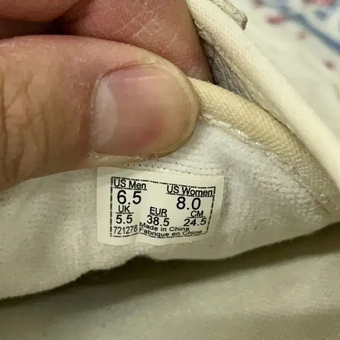 반스 올드스쿨 아이보리 스니커즈 신발 245 E00174 상품이미지5