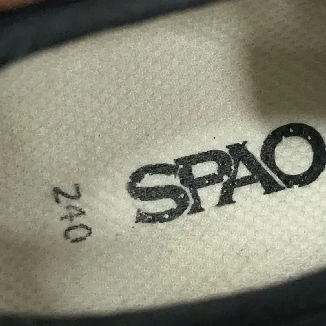 스파오 캐주얼 블랙 스니커즈 240 E00175 상품이미지5