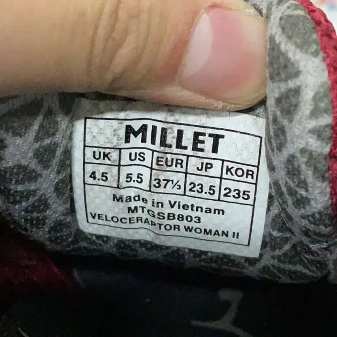 밀레 등산 아웃도어 안전화 등산화 235 E00215 상품이미지5