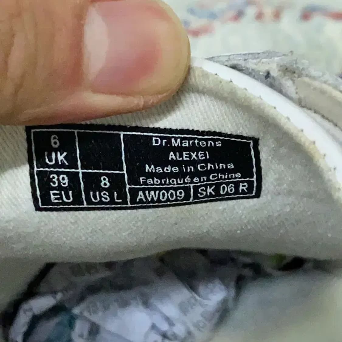 닥터마틴 알렉세이 스틸토 스니커즈 워커 UK6 E00192 상품이미지5