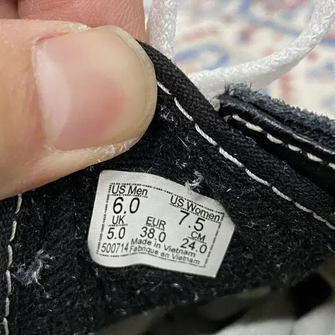 반스 올드스쿨 블랙 스니커즈 신발 240 E00205 상품이미지5