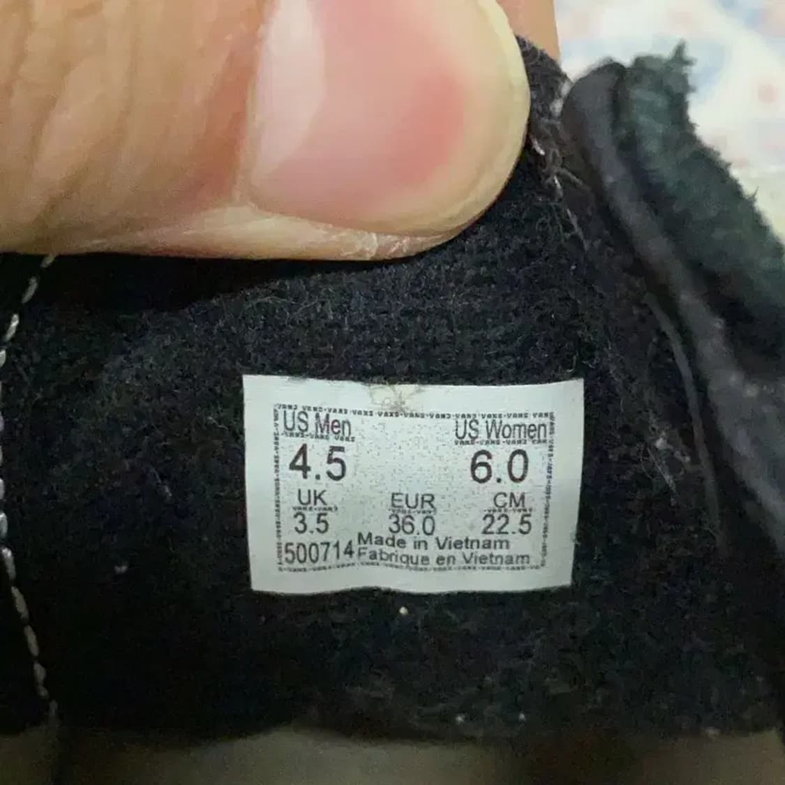 반스 올드스쿨 블랙 스니커즈 신발 225 E00214 상품이미지5