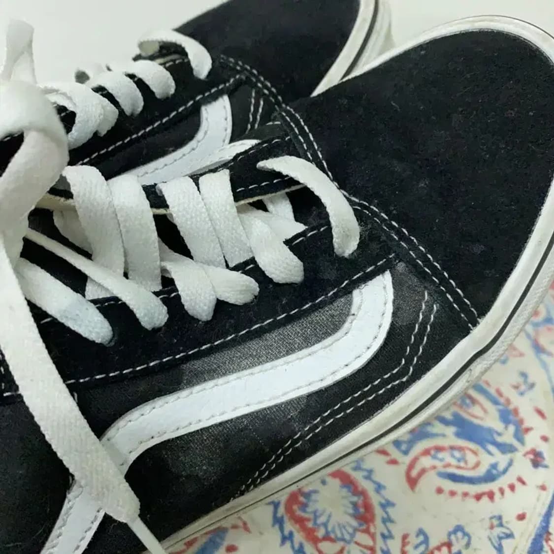 반스 올드스쿨 블랙 스니커즈 신발 225 E00214 상품이미지6