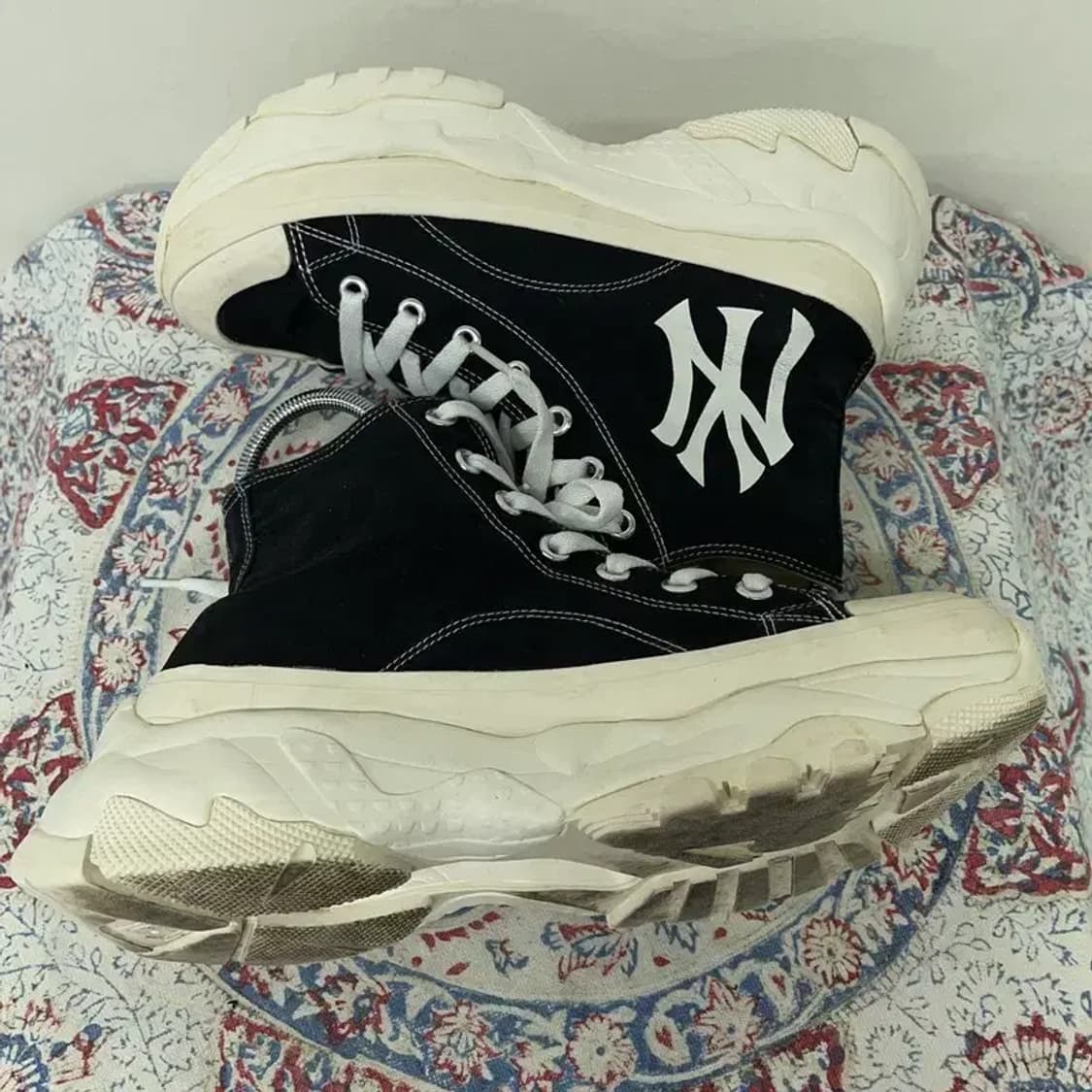 MLB 청키 하이 뉴욕양키스 스니커즈 운동화 260 E00231 상품이미지3