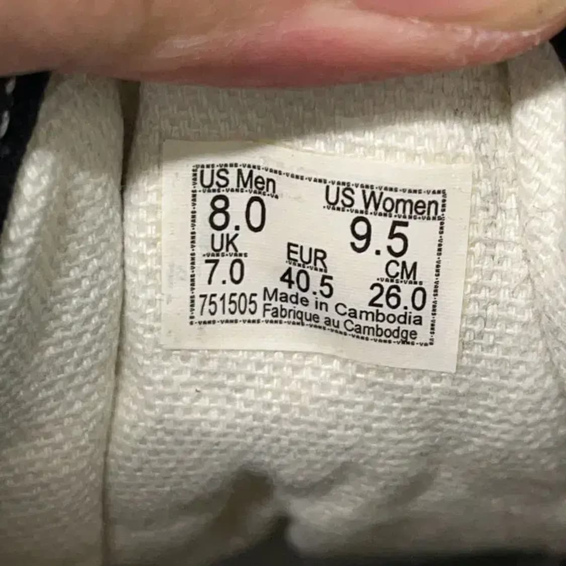 반스 올드스쿨 스니커즈 운동화 260 E00240 상품이미지5