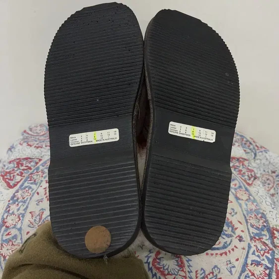 호주 어그 뮬 슬리퍼 다크브라운 털신발 MEN 7 E00258 상품이미지3