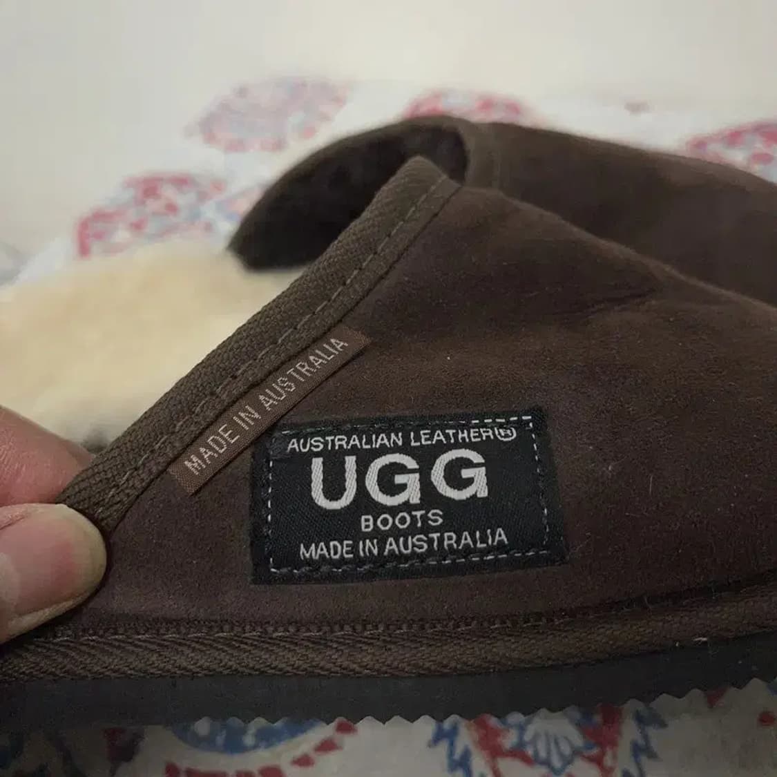 호주 어그 뮬 슬리퍼 다크브라운 털신발 MEN 7 E00258 상품이미지4