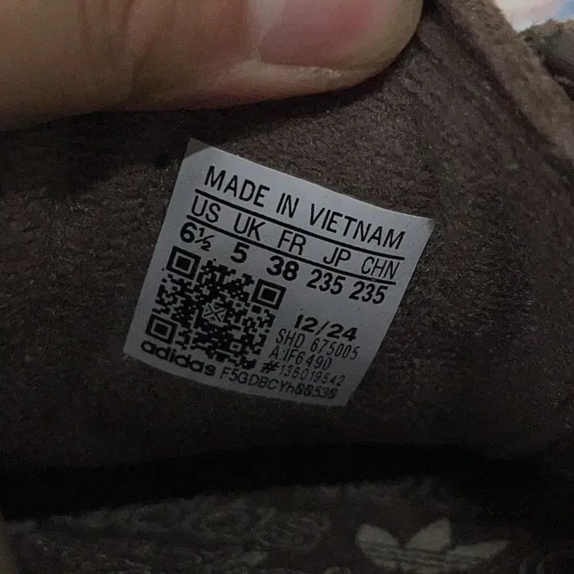 아디다스 핸드볼 스페지알 브라운 스니커즈 신발 235 E00255 상품이미지5