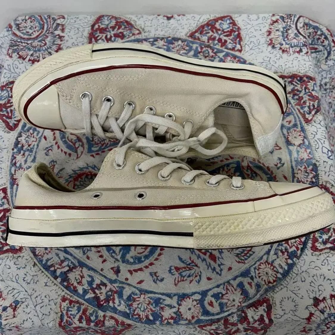 컨버스 척 70 OX 화이트 로우 스니커즈 280 E00262 상품이미지3