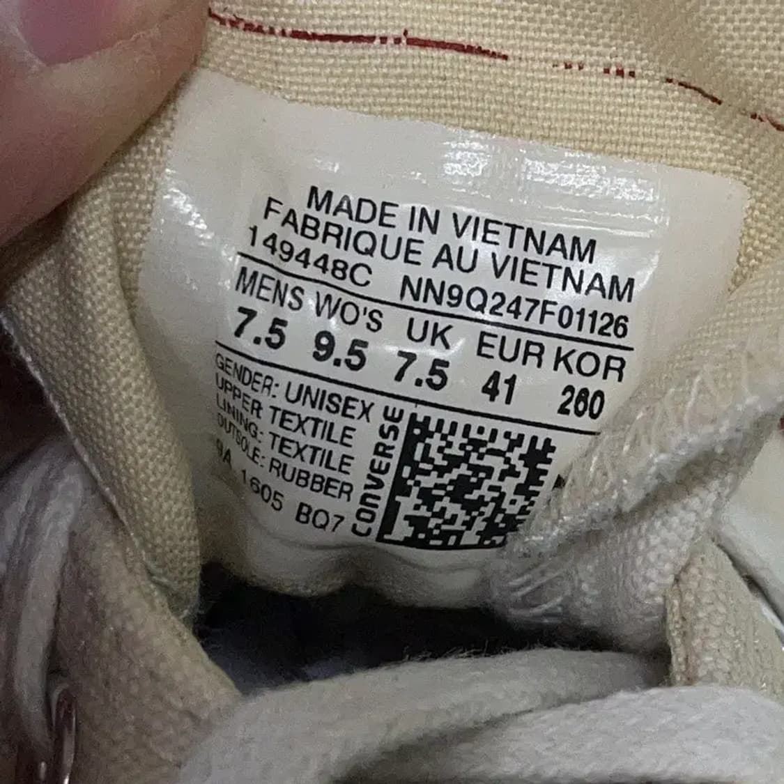 컨버스 척 70 OX 화이트 로우 스니커즈 280 E00262 상품이미지5